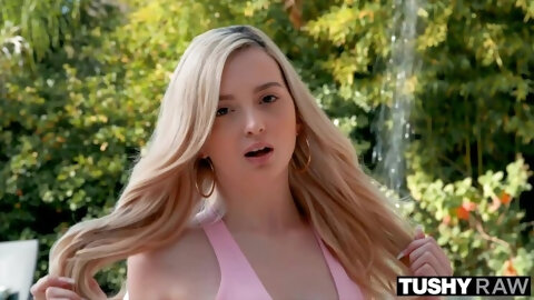 Petite ButtSlut Gaped and Facialed by Huge Cock