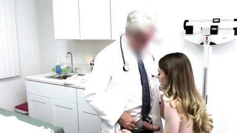 Brunette teen patient fucked by horny doc